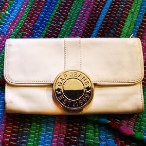 Vintage White Gap Wallet w/Discoloration!